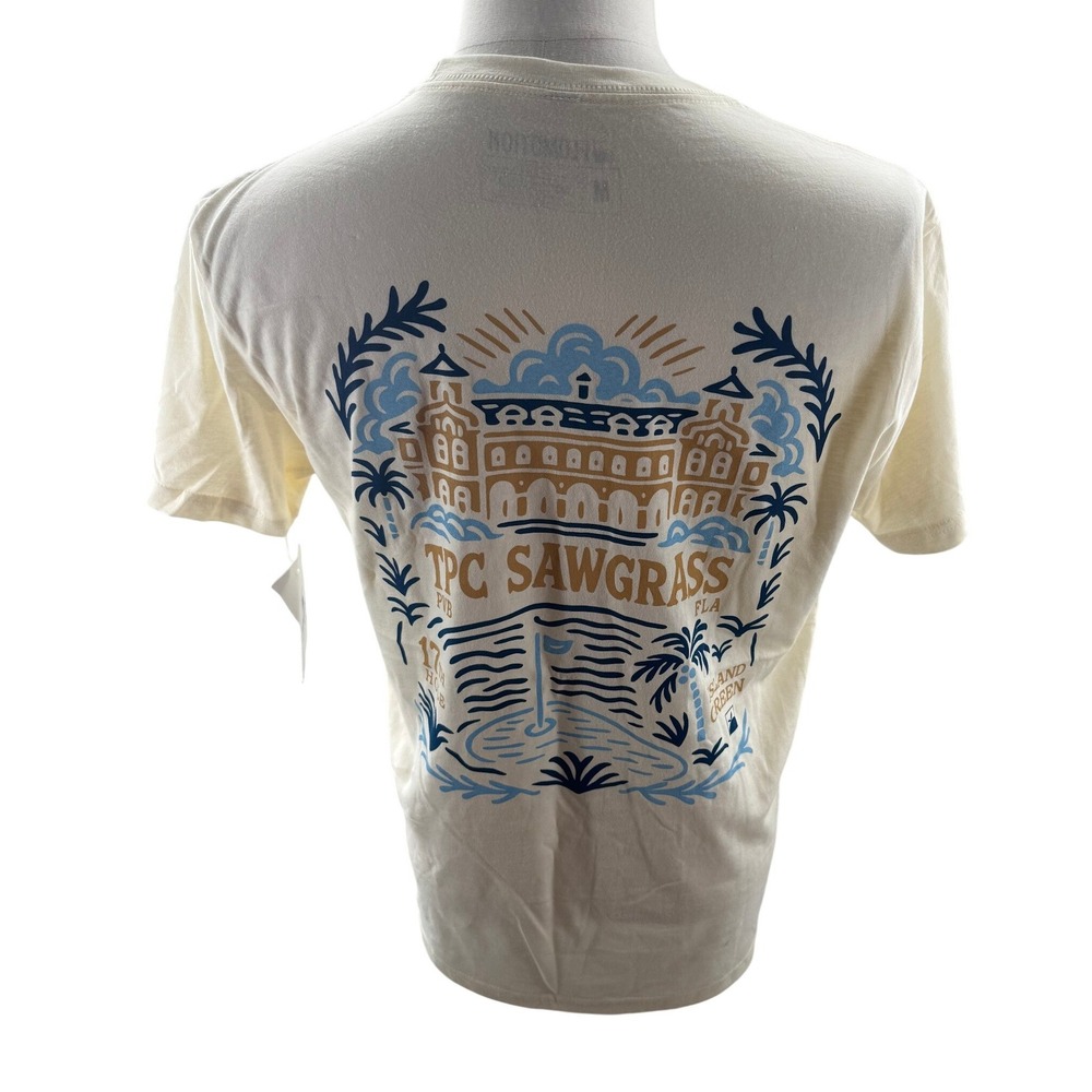 Flomotion TPC Sawgrass The Players PGA Tour Golf Graphic Tee Shirt Mens Med NEW